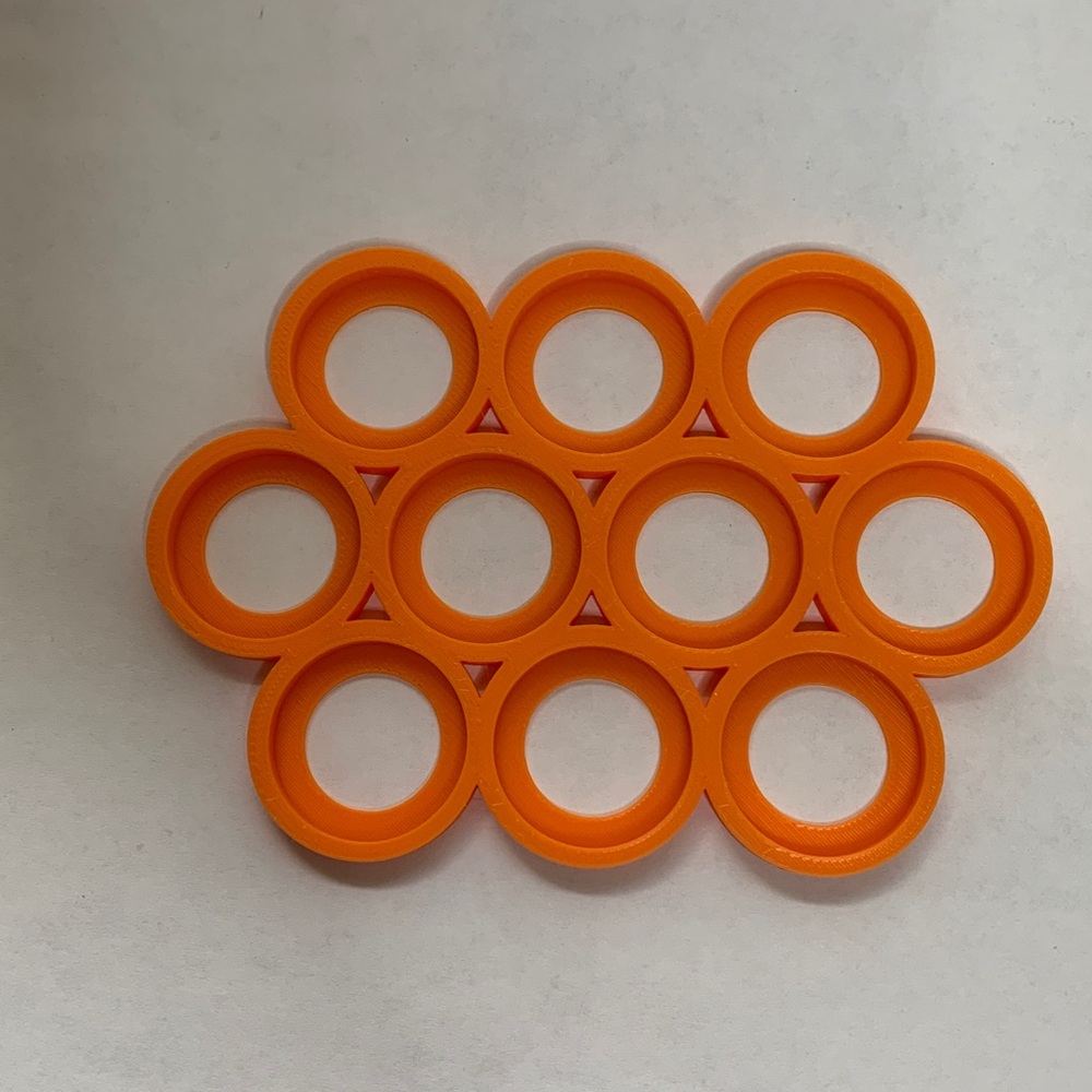 25mm Orange Cloud Movement Trays for 10 units